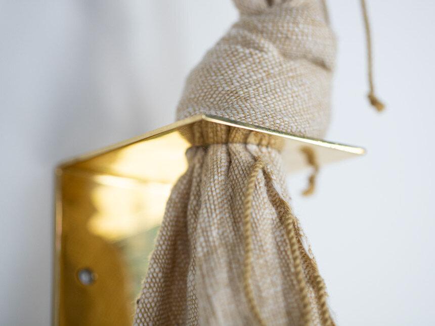 Brass Towel Mount
