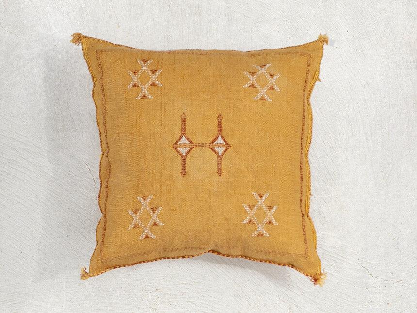Moroccan Cactus Silk Pillow