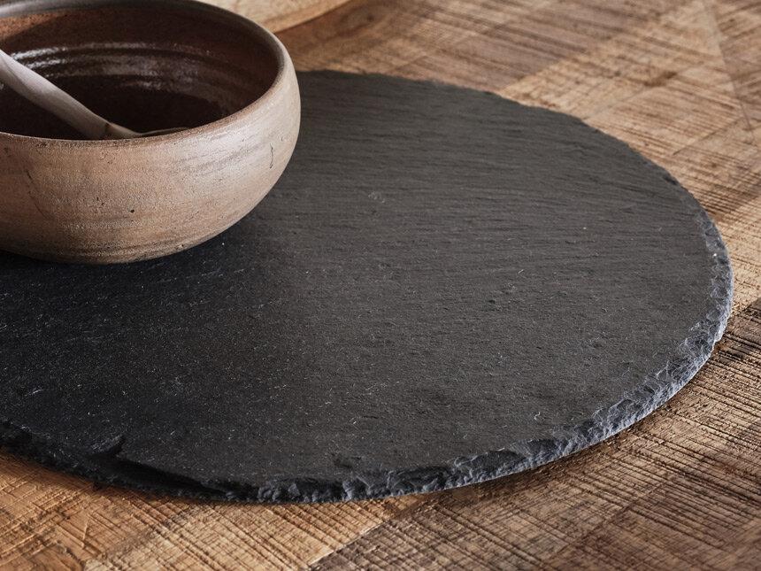 Yara Slate Round Cheese Board