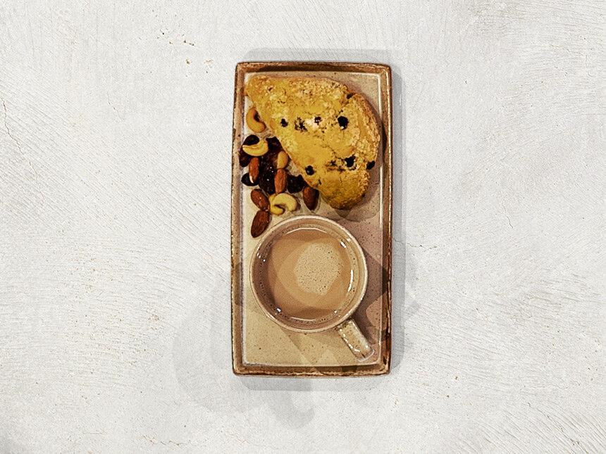 Stoneware Mug + Plate
